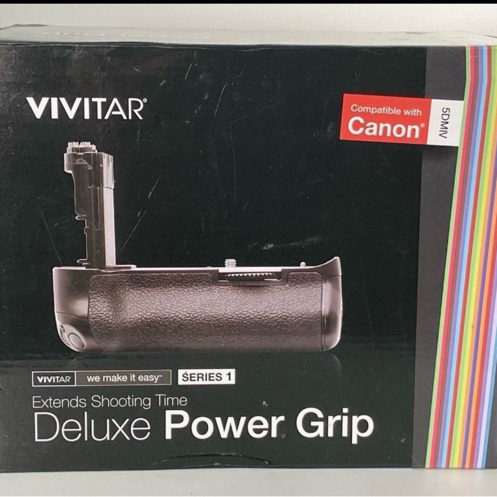 Deluxe Power Grip (Black) - Compatible with Canon